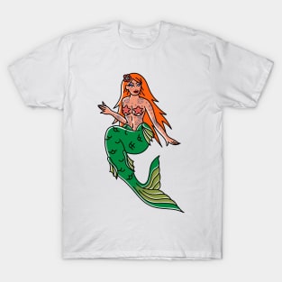Mermaid Pin Up T-Shirt